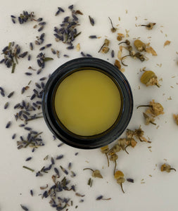 organic lavender and chamomile herbal sleep skincare