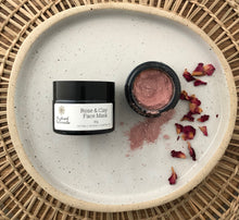Load image into Gallery viewer, Natural and organic rose and clay face mask